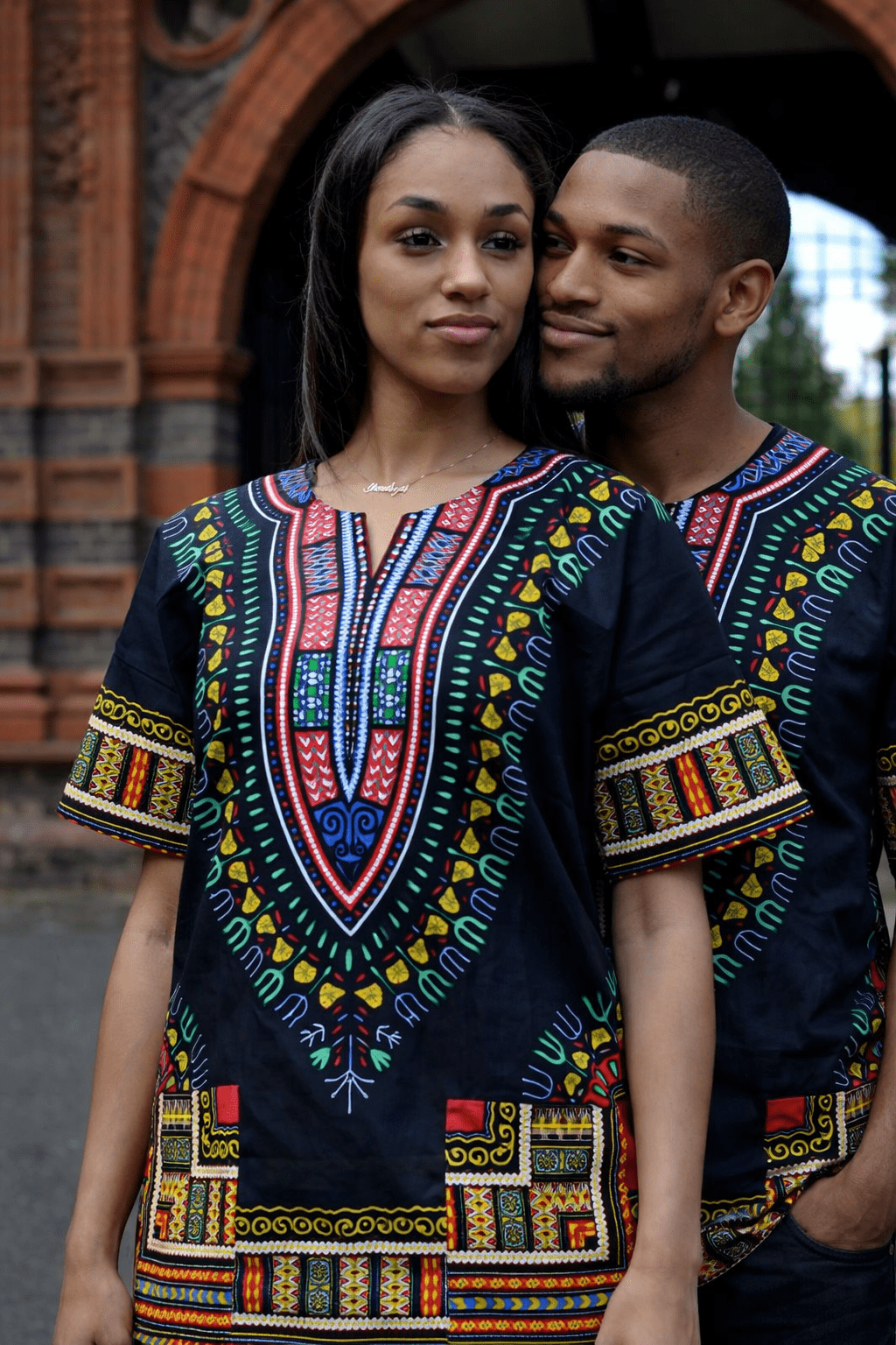 Black Unisex Dashiki Shirt