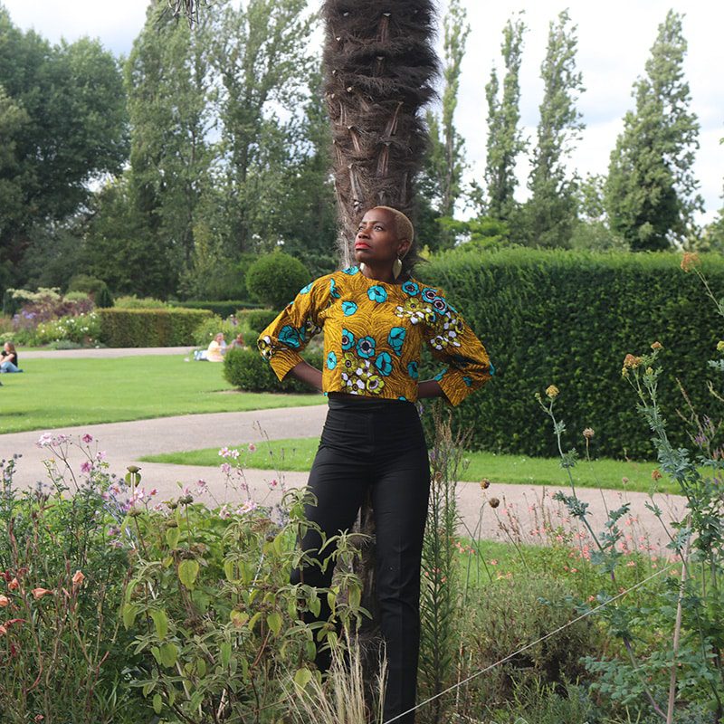 Akinyi Ankara Cropped Floral Top
