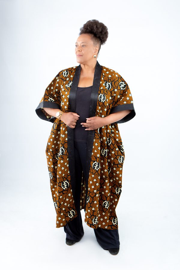 Plus Size Adinkra Best African Print Kimono Jacket
