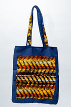 African Handcrafted Ankara Print Tote Bag - Sika