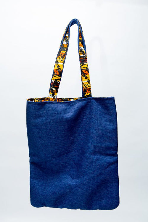 African Handcrafted Ankara Print Tote Bag - Sika
