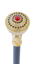 Beautiful Jewelled Regal Occasion African Walking Stick