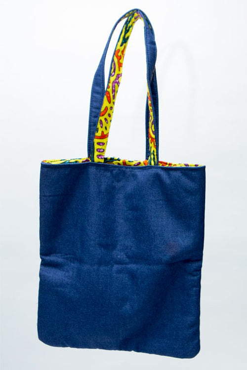 African Handcrafted Ankara Print Tote Bag - Ese
