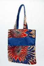 African Handcrafted Ankara Print Tote Bag - Ekow