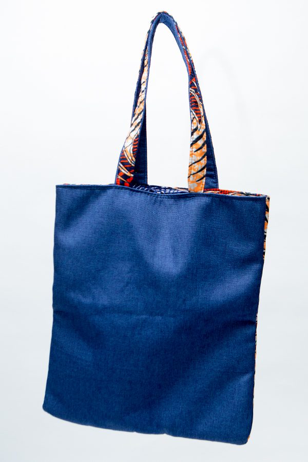 African Handcrafted Ankara Print Tote Bag - Ekow
