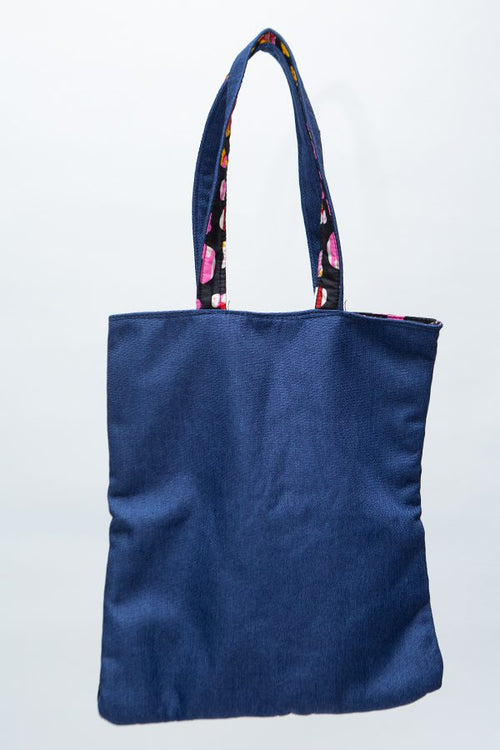 African Handcrafted Ankara Print Tote Bag - Aku