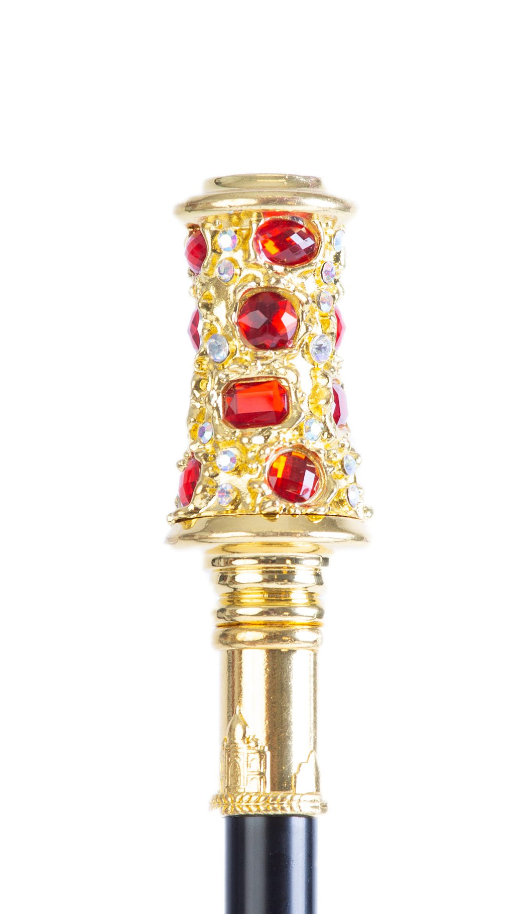 Divine Red Diamond Elegant Occasion African Walking Stick
