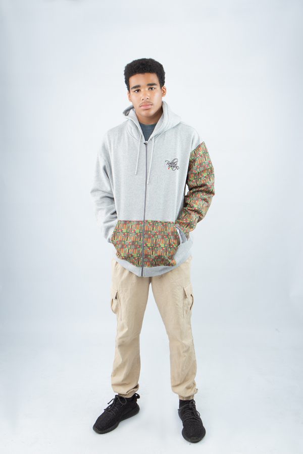 Unisex Afro-fusion Zip Hoodie - Contemporary Cultural Streetwear