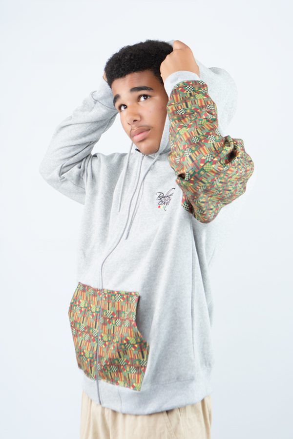 Unisex Afro-fusion Zip Hoodie - Contemporary Cultural Streetwear