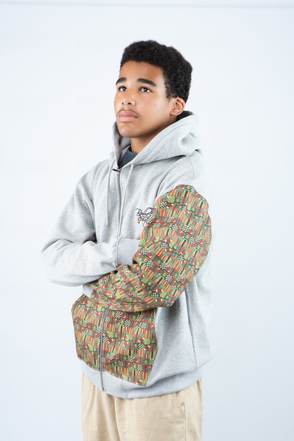 Unisex Afro-fusion Zip Hoodie - Contemporary Cultural Streetwear