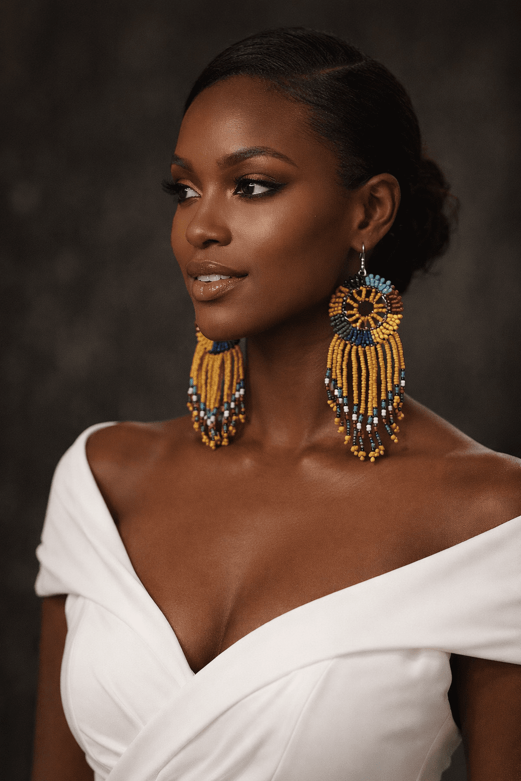 Kylie Dream Catcher Kenyan Beaded Earrings