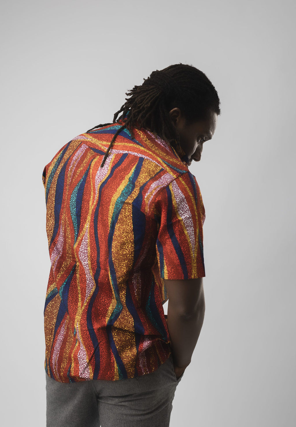 Rainbow African Ankara Best Customisable Stylish Men Shirt