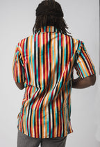 Rainbow Striped African Best Customisable Stylish Shirt