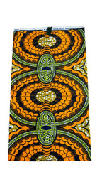 Highest Quality African Orange Illusion Super Fabric