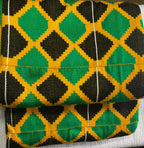 Jamaican Style Beautiful Authentic Handwoven Kente Cloth