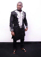 Black Panther Inspired African Embroidered Suit