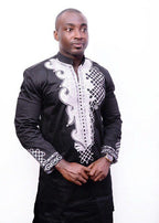 Black Panther Inspired African Embroidered Suit