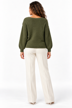 Women's Asymmetric Wrap Front Knitted Jumper