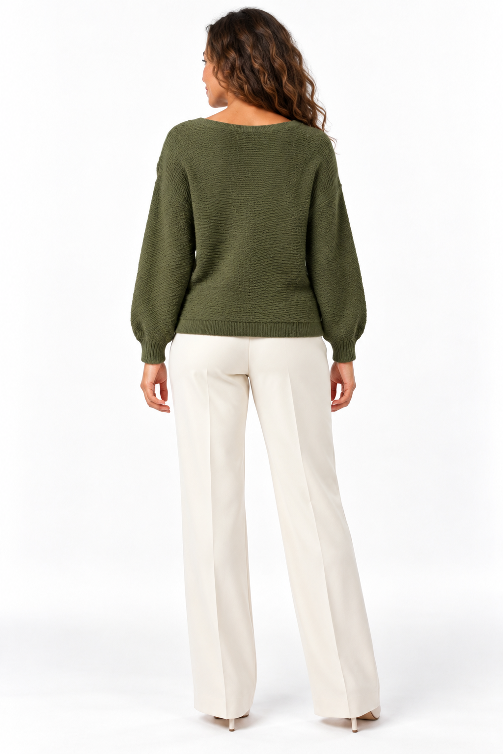 Women's Asymmetric Wrap Front Knitted Jumper