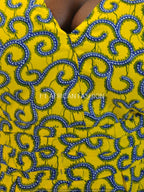Yellow Ankara Print Maxi Dress
