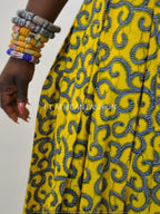 Yellow Ankara Print Maxi Dress
