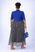Duri Weaved Stylish African Mix Ankara Print Skirt