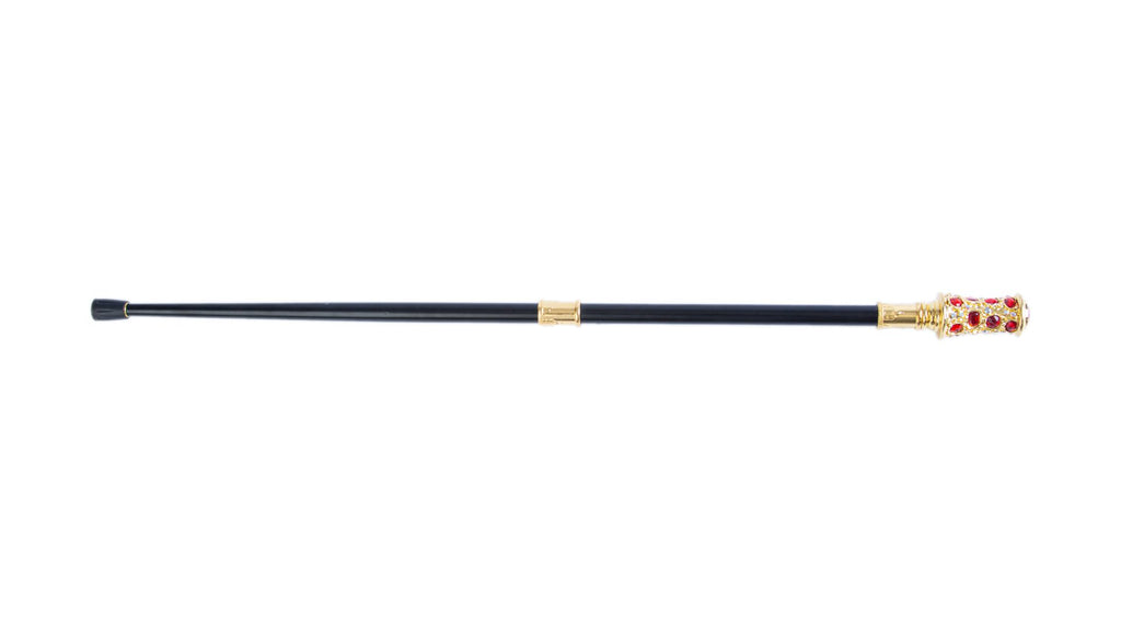 Divine Red Diamond Elegant Occasion African Walking Stick