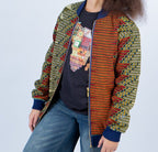 Teens Unisex Abeba African Print Bomber Jacket