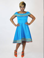 Light Blue Lila Skater Dress