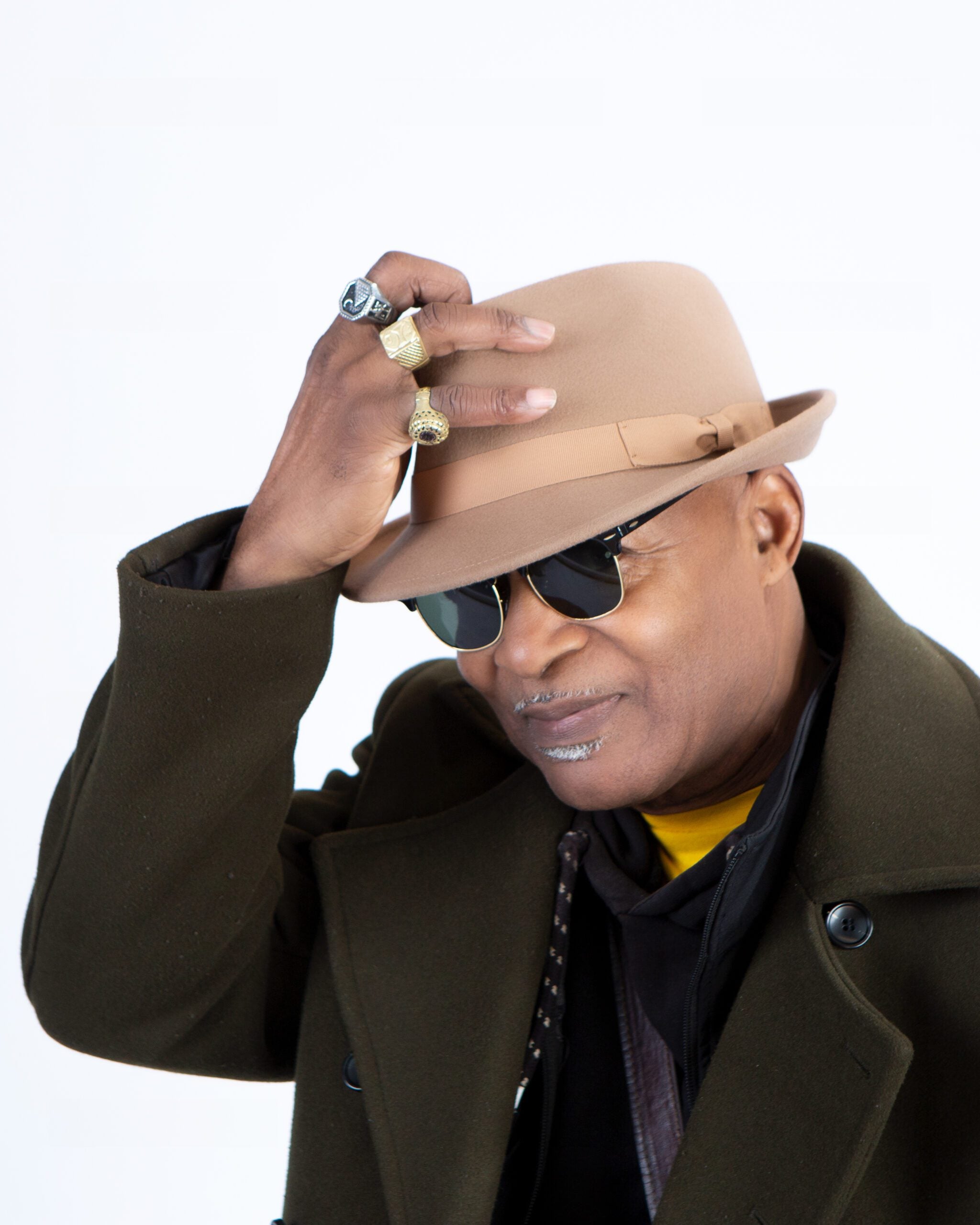 Men's Fedora Hat in Basic Beige with Ribbon