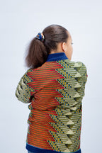 Teens Unisex Abeba African Print Bomber Jacket