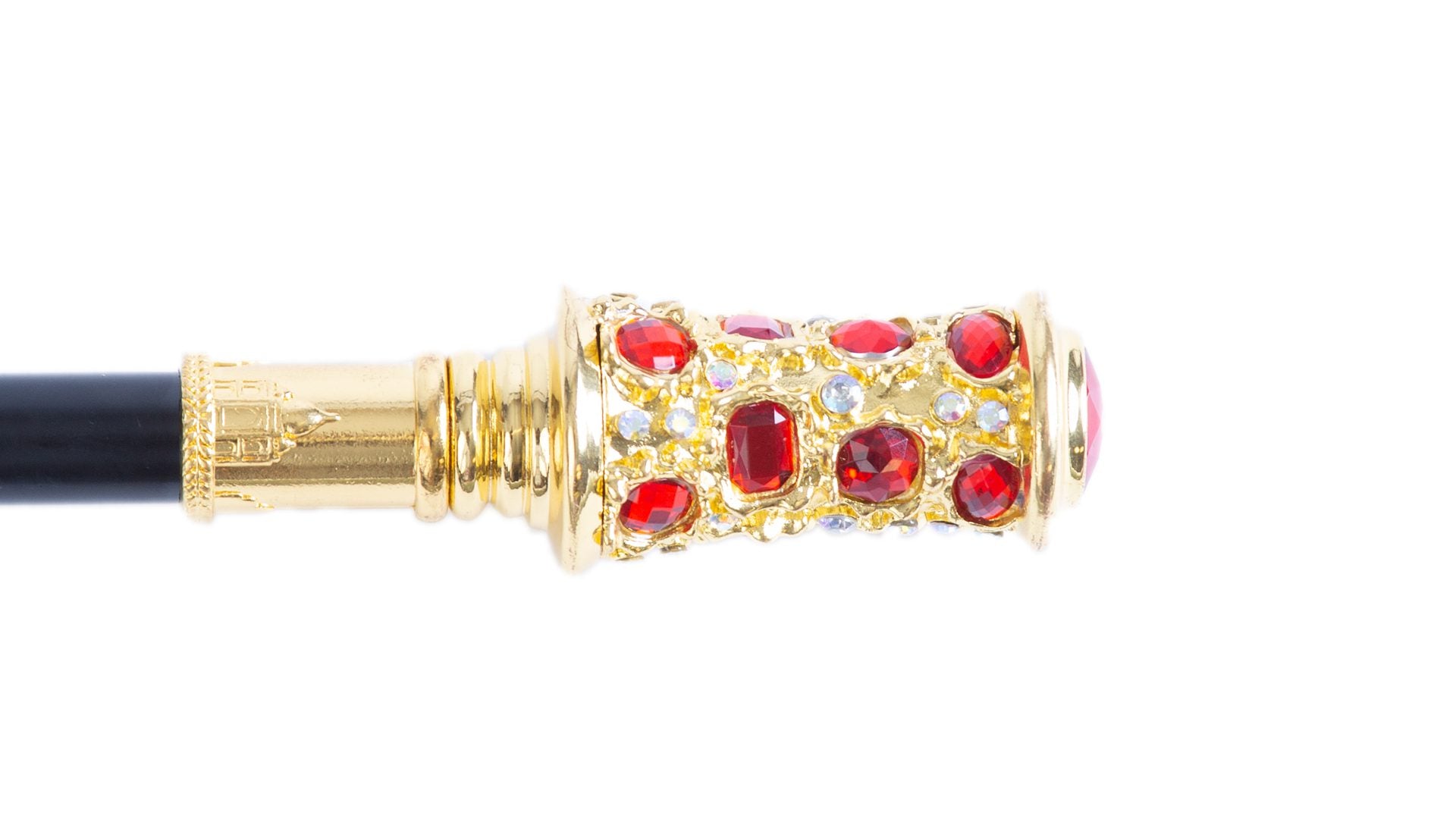 Divine Red Diamond Elegant Occasion African Walking Stick
