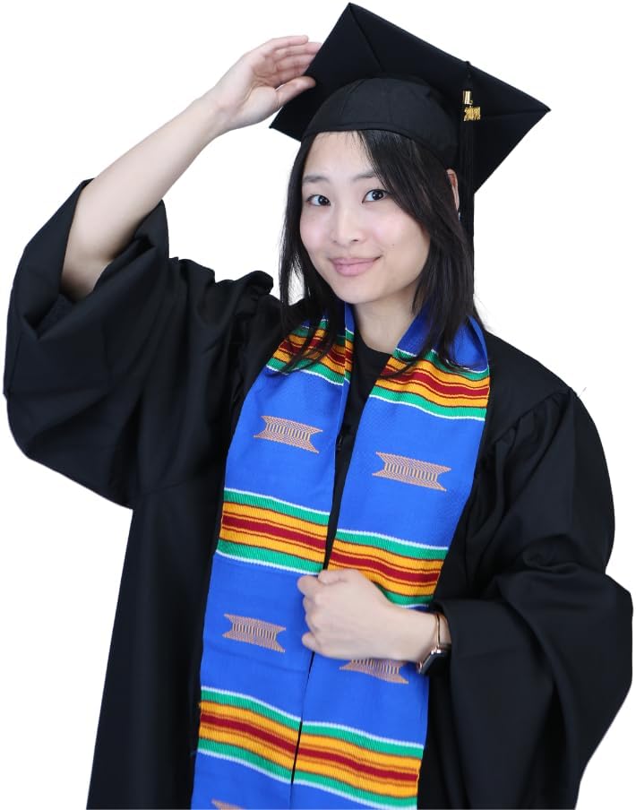 Authentic Ghanaian Kente Graduation Stole
