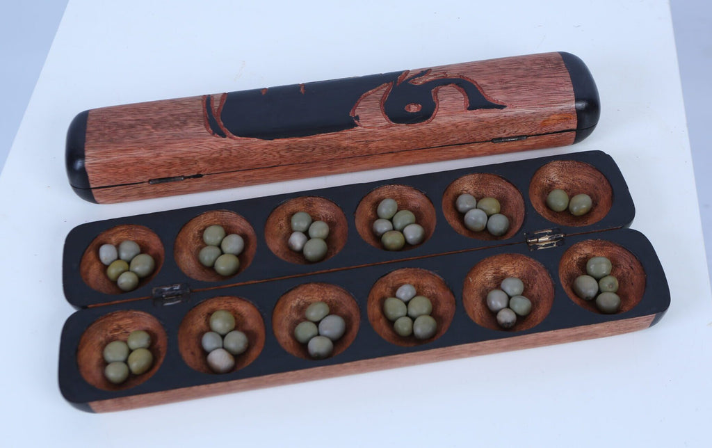 Oware Game Board Authentically Handmade in Ghana