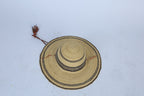 African Sun Hat Handmade Exquisitely in Ghana with Black Details