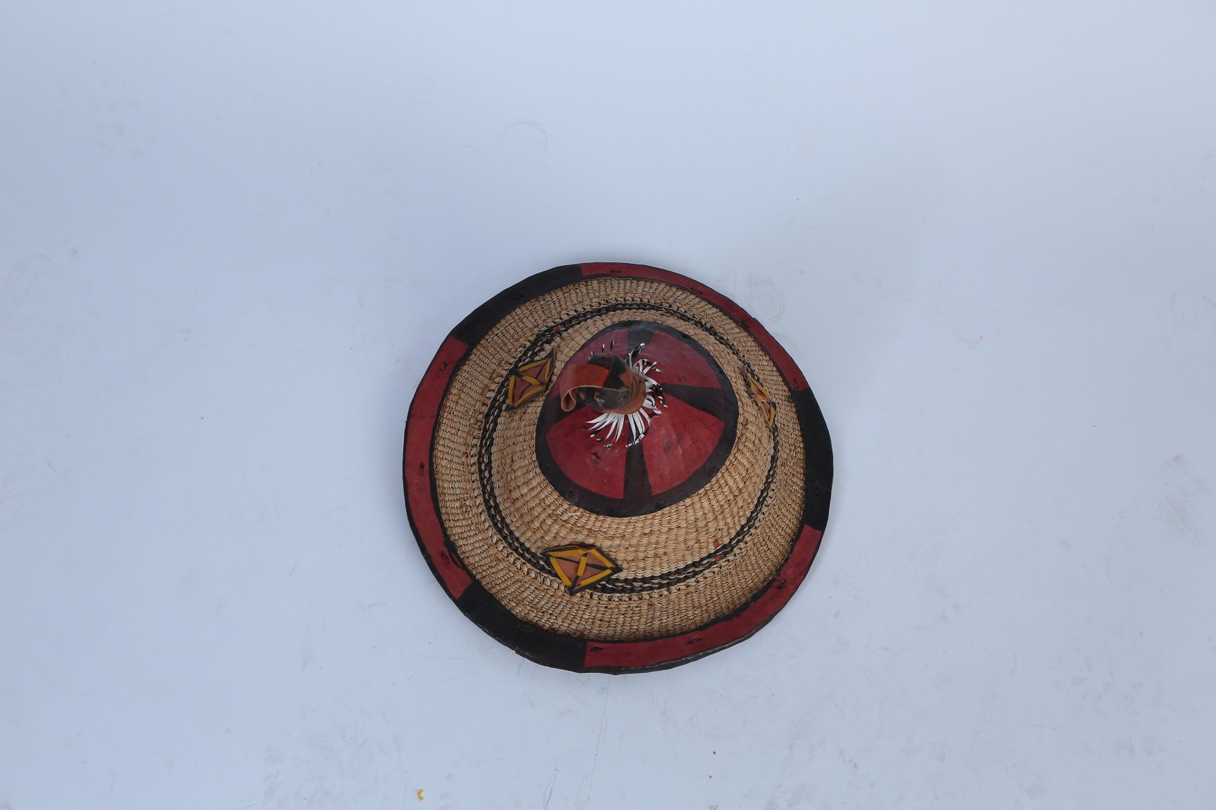 African Straw Hat Handmade Exquisitely in Ghana