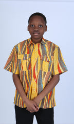 Personalized Ankara Shirt for Kids – Handmade – Asane