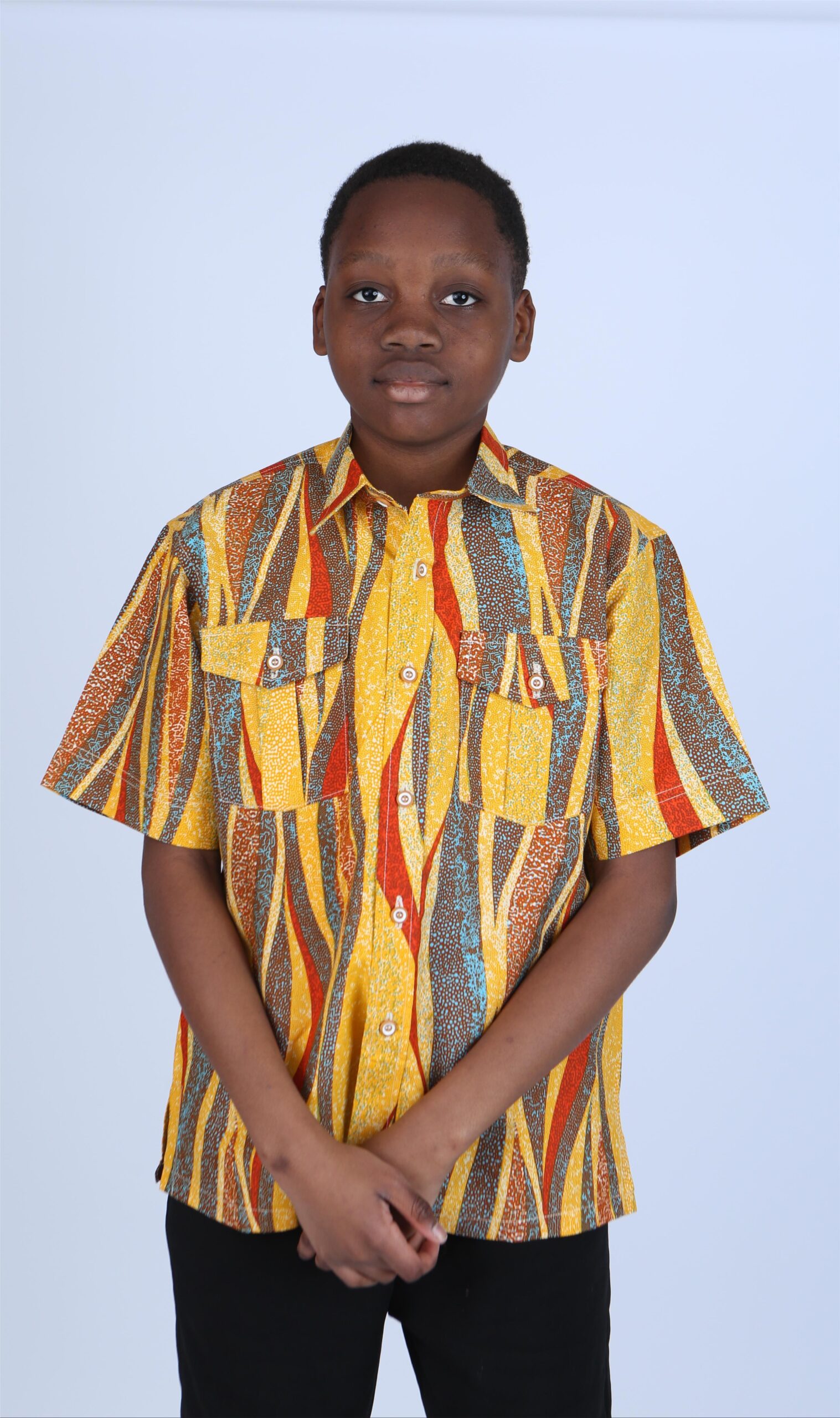 Personalized Ankara Shirt for Kids – Handmade – Asane