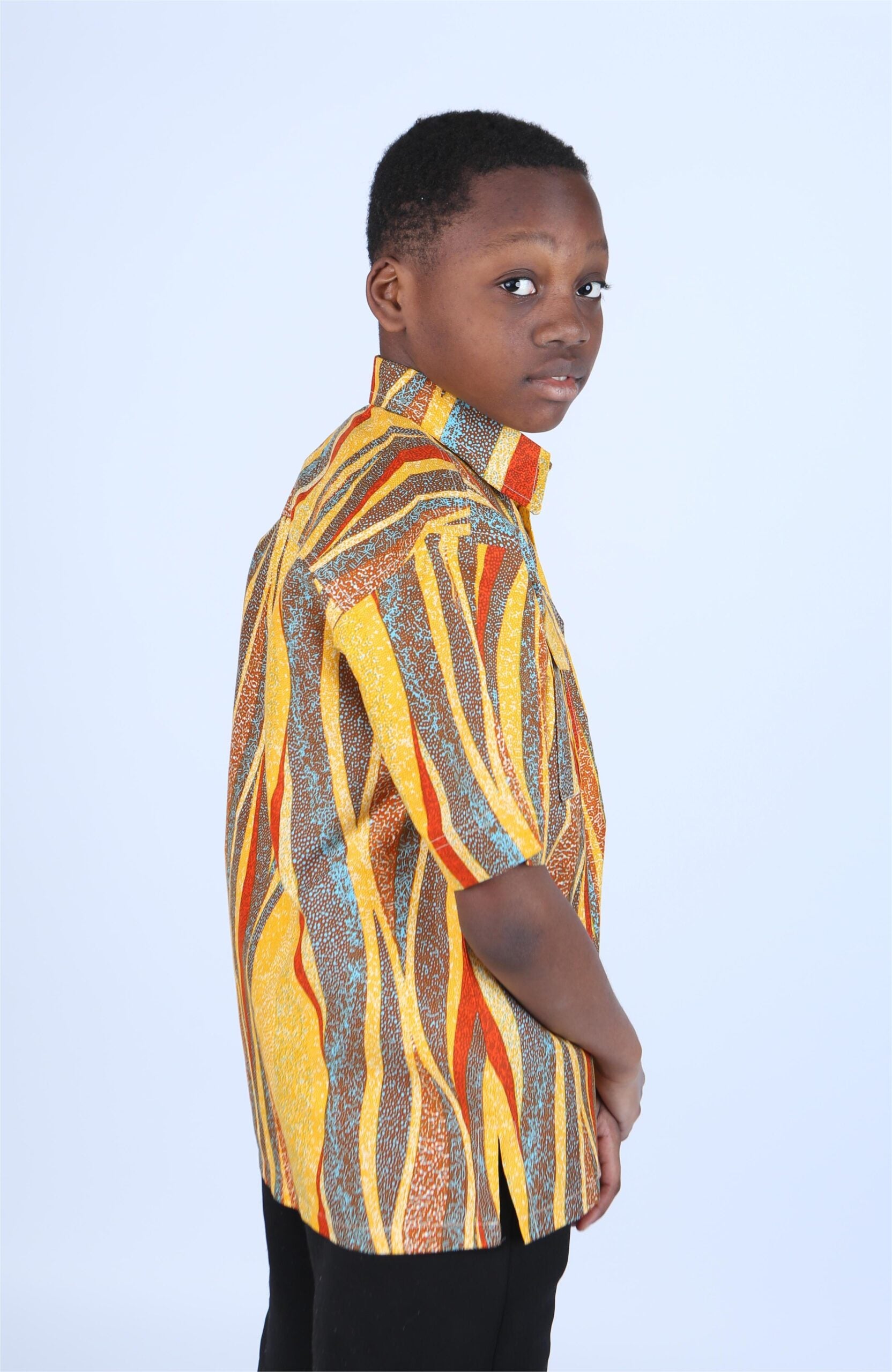 Personalized Ankara Shirt for Kids – Handmade – Asane