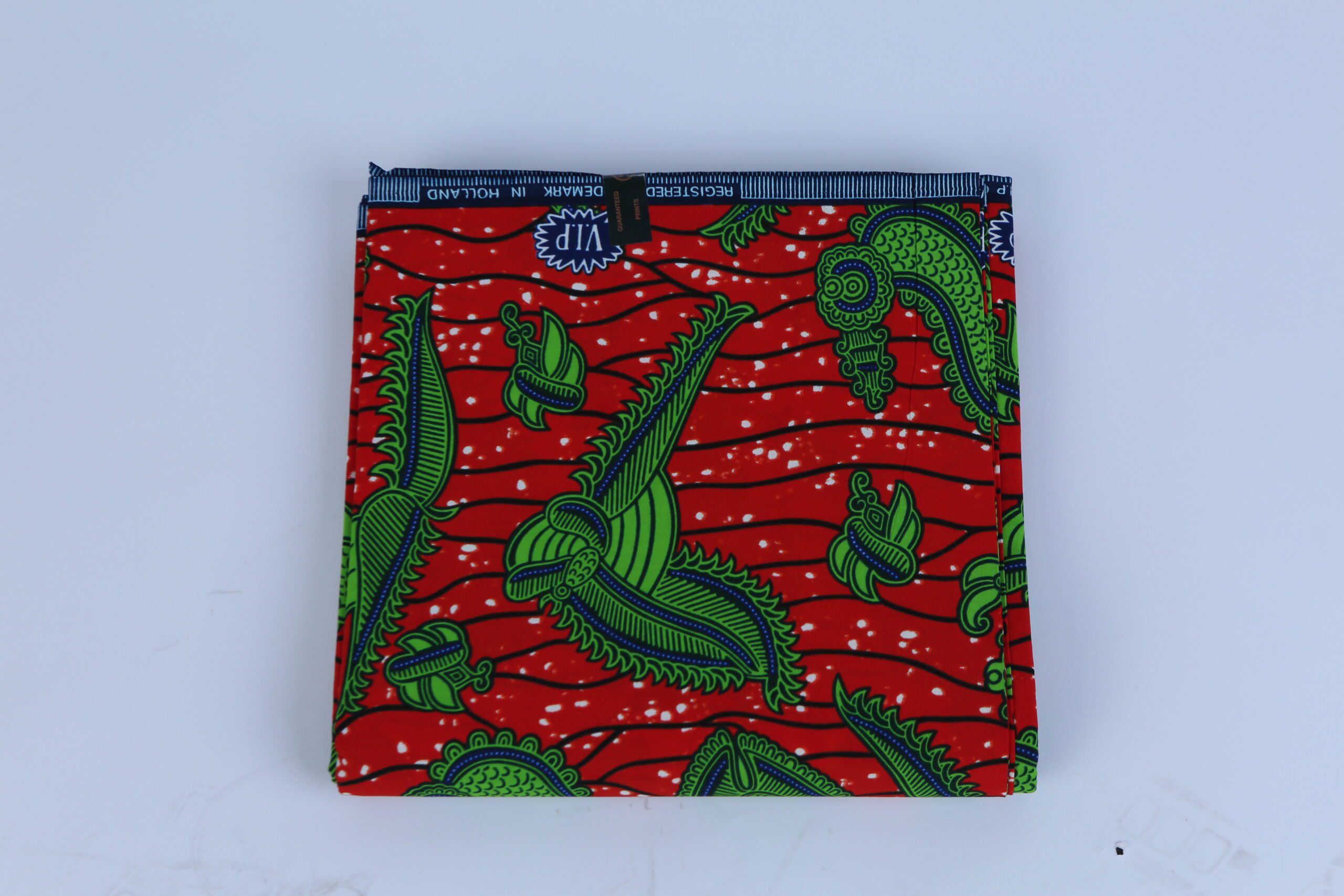 Africa Red and Bird Ankara Pattern 6-yard Fabric
