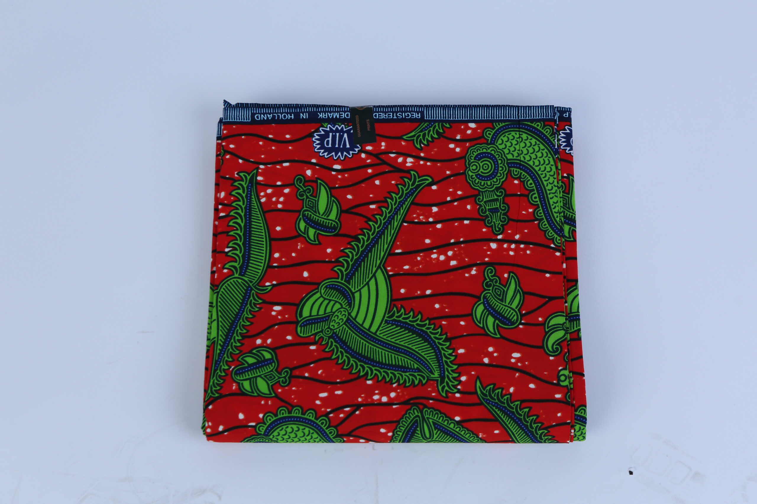 Africa Red and Bird Ankara Pattern 6-yard Fabric