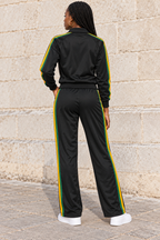 Unisex Jamaica Flag Inspired Unisex Tracksuit Set – Black, Green & Gold