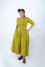 Mirembe African Ankara Print Quarter Sleeve Dress