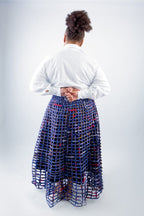 Duri Weaved Stylish African Mix Ankara Print Skirt