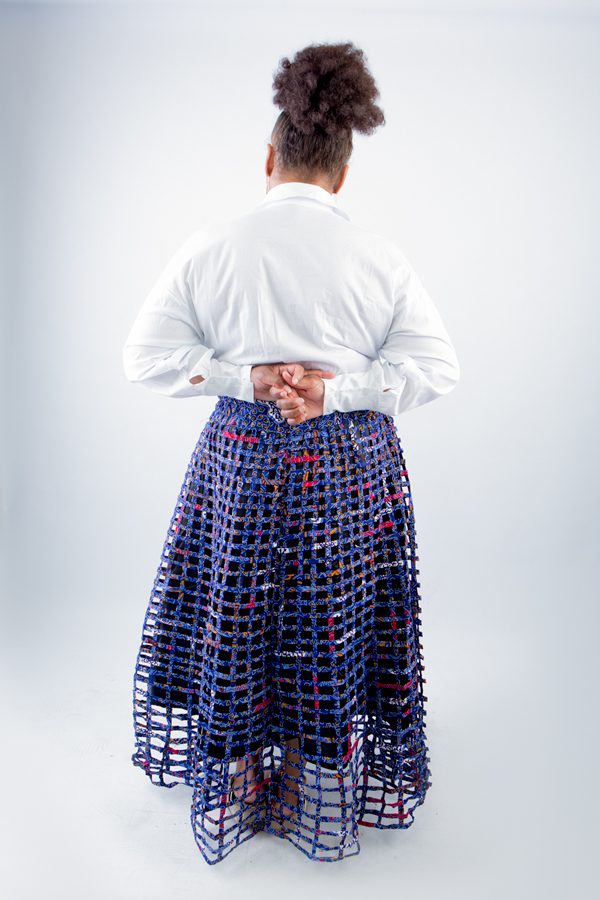 Duri Weaved Stylish African Mix Ankara Print Skirt