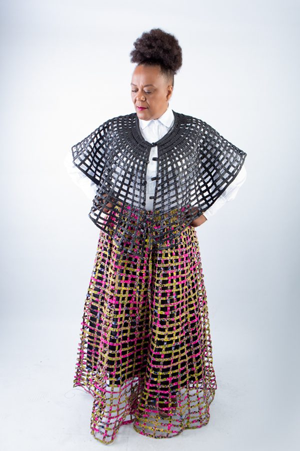 Solape Weaved Stylish African Mix Ankara Print Skirt