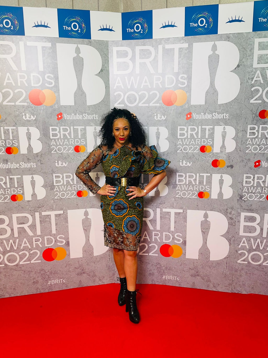 Yvonne African Ankara Lace Fusion Dress