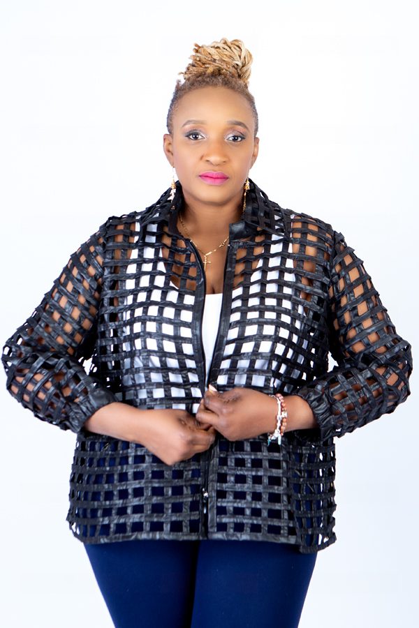 Ami Jet Black Ankara Weaved Waist-Length Overthrow