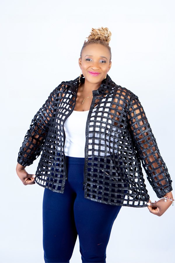 Ami Jet Black Ankara Weaved Waist-Length Overthrow