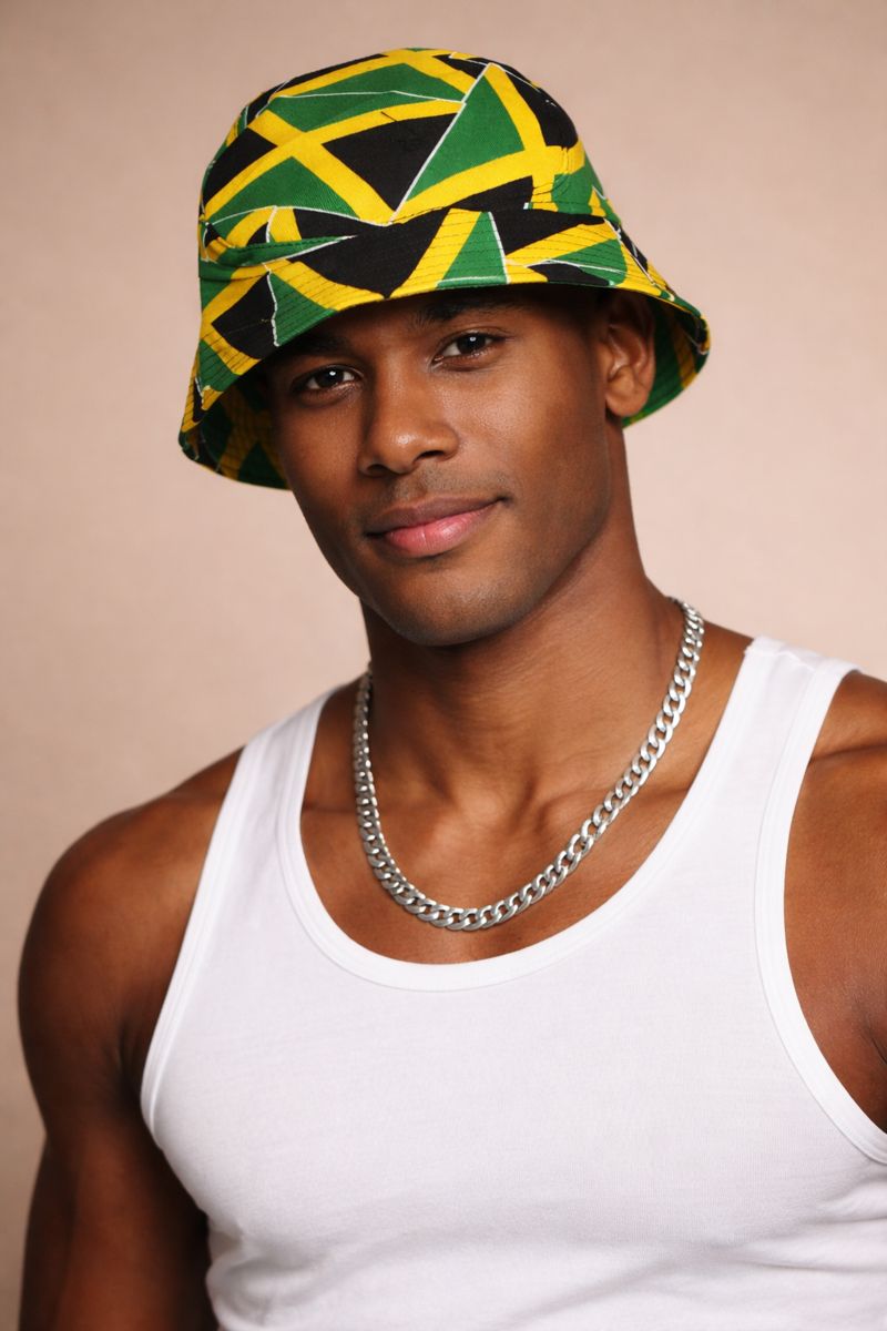 Jamaican Reversible Bucket Hat